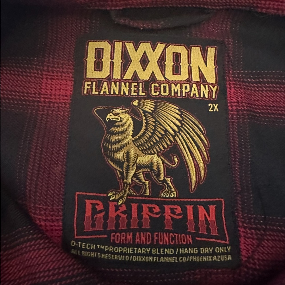 Dixxon Men's Red Flannel Shirt